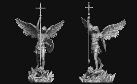 Archangel Michael Statue 3D model 3D printable | CGTrader