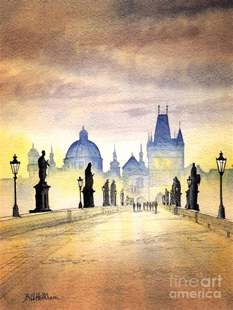 Charles Bridge Prague Painting by Bill Holkham - Fine Art America