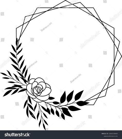 Floral Frame Svg Floral Wreath Svg Stock Vector (Royalty Free) 2262236443 | Shutterstock