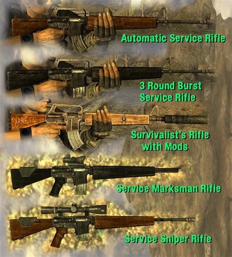 Survivalist and Service Rifle Mods at Fallout New Vegas - mods and community