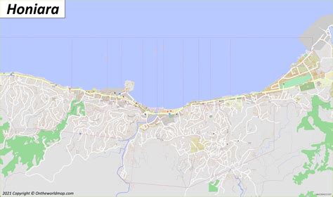 Honiara Map | Solomon Islands | Detailed Maps of Honiara