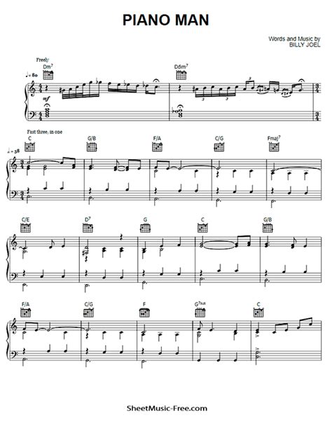 Download Piano Man Sheet Music Billy Joel – Download