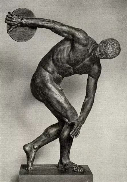 The Discobolus statue- Discus Thrower National Museum of Rome | Esculturas, Arte griego antiguo ...