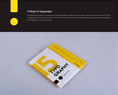 15 Rules of Typography - Brochure Layout Design (2017) | Behance