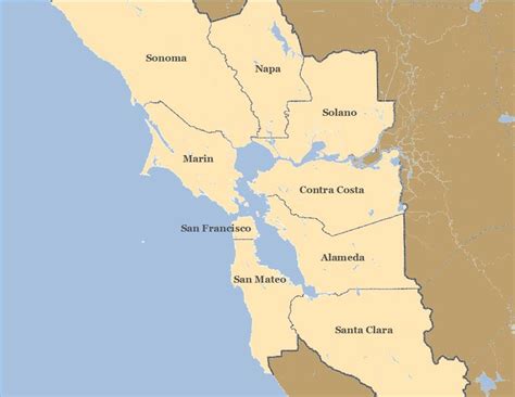 Nine Counties of the San Francisco Bay Area | Download Scientific Diagram