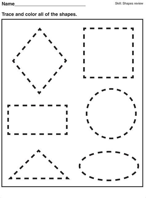 Basic Shapes Worksheets for Preschool | 101 Activity