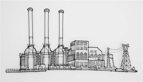 Power Plant Drawing at PaintingValley.com | Explore collection of Power ...