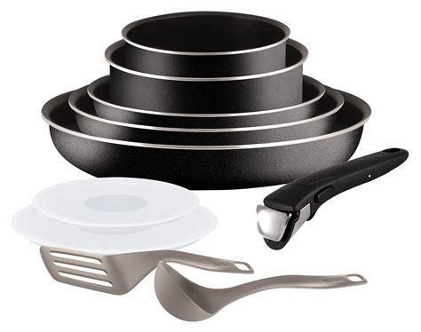 Tefal Ingenio Pan Set Aluminium Black 10 Piece Frying Saucepan Removable Handle | eBay