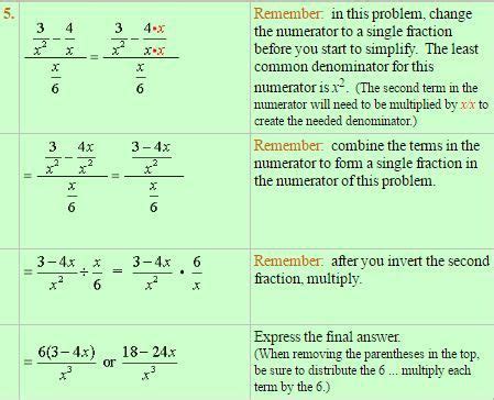 Simplifying Complex Fractions (simplifying numerator and denominator) - A Plus Topper https ...