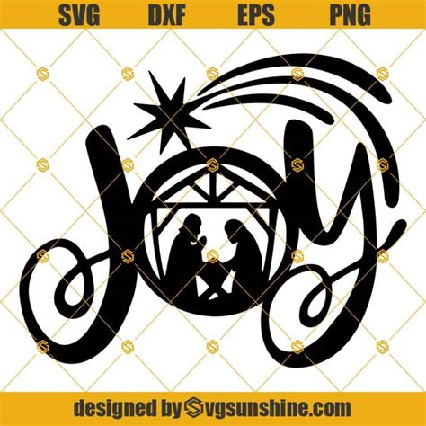 Joy To The World Nativity Svg, Joy Svg, Nativity Scene Svg, Nativity ...