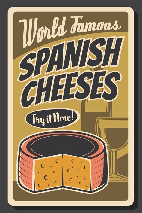 Spanish travel, tourism. Cheese and wine of Spain 16542983 Vector Art ...