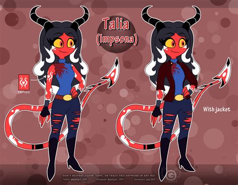 Helluva Boss - Talia (Updated Impsona Design) by gaby264 on DeviantArt