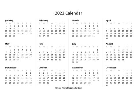 2023 calendar templates and images - printable 2023 calendar ...