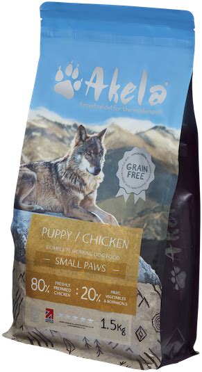 *NEW* Akela 80:20 Puppy/Adult Free-Range Chicken Grain-Free Working Dog Food 80% FRESHLY ...