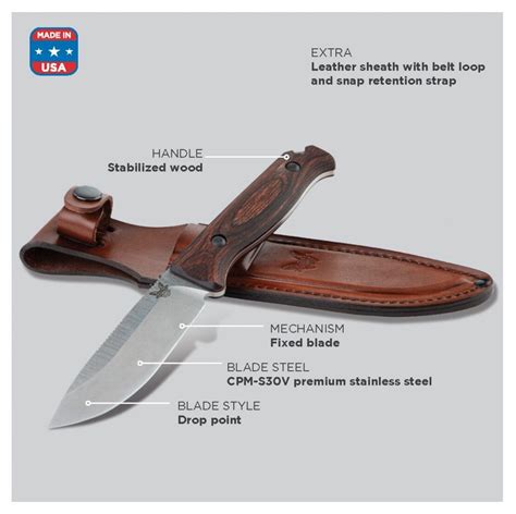 Benchmade Saddle Mountain Skinning Knife Hunting B15002