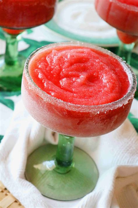 Frozen Strawberry Margaritas - The Anthony Kitchen