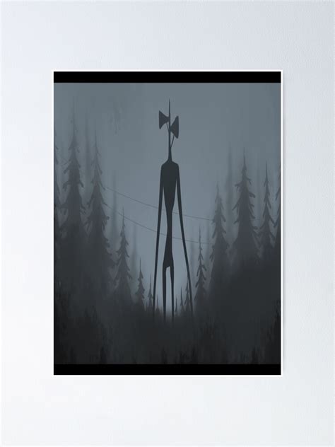 "Siren Head in the forest" Poster by touchofdestiney | Redbubble