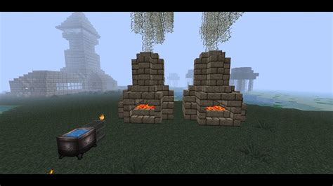 Minecraft Mini Tutorial- Blacksmith Furnace- How to Build a Blacksmith Furnace - YouTube