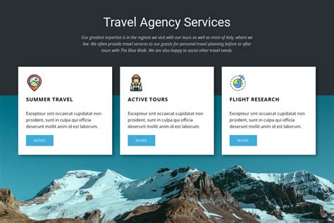 Travel Agency Services Website Template