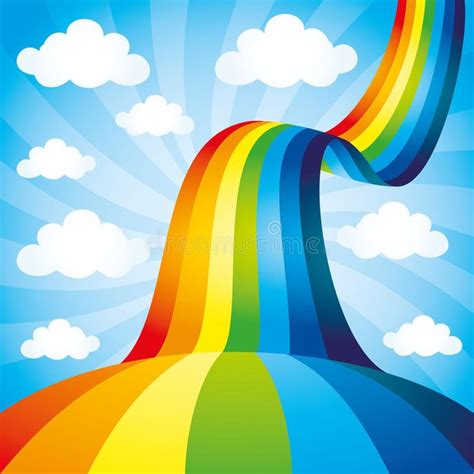 Vector Background. Rainbow. Stock Vector - Illustration of decoration, color: 34914132 | Rainbow ...