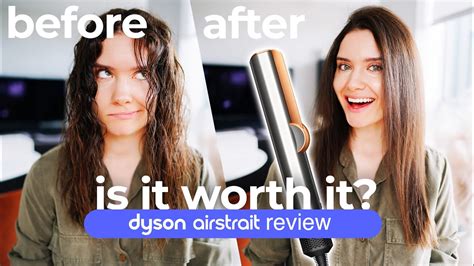 Dyson Airstrait on Frizzy Hair | Hair Straightener Unboxing and First Impressions on Curly Hair ...