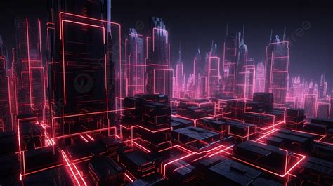 Cyber City Rendered City Background, 3d Rendering Futuristic Sci Fi ...