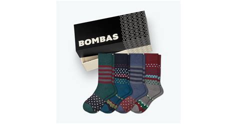 Festive Socks For Him: Bombas Men's Dress Calf Sock 4-Pack Gift Box | The Best Gift Ideas For ...