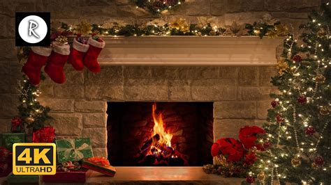 🔥 Christmas Fireplace 4K - Crackling Fire - Christmas Ambience - YouTube