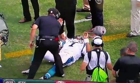 Cam Newton not same since hurting ankle on sack | Larry Brown Sports