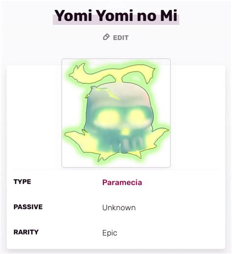 Yomi Yomi no Mi | GPO / Grand Piece Online