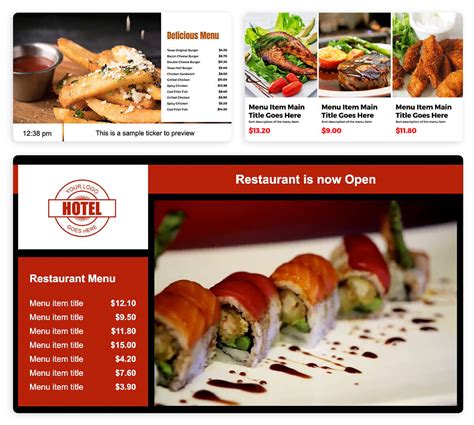 Free Digital Menu Board Templates for Restaurants | Yodeck