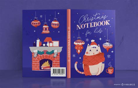 Christmas Kids Book Cover Design Vector Download