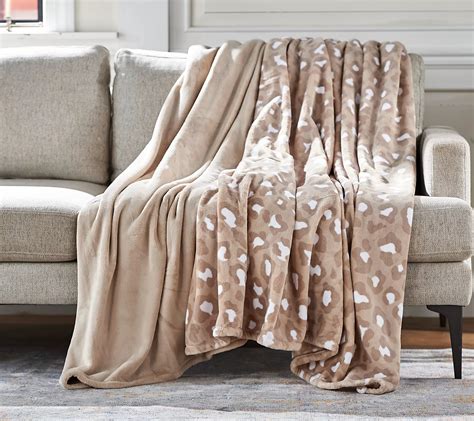 Berkshire (2) 60" x 80" Solid & Printed PrimaLuxe Novelty Throws - QVC.com