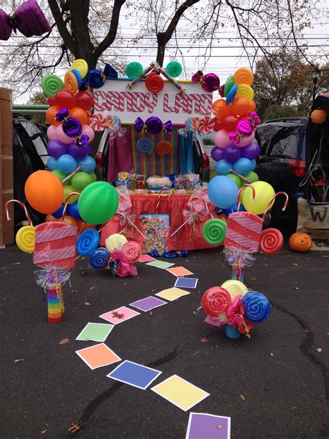 My first trunk or treat creation Candy Theme Birthday Party, Candy Land Theme, Candyland ...