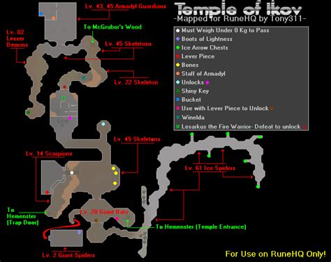 Temple Of Ikov Map - RuneScape Guide - RuneHQ