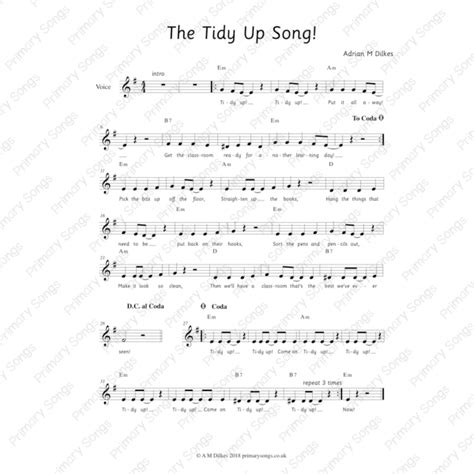 The Tidy Up Song! - Primary Songs