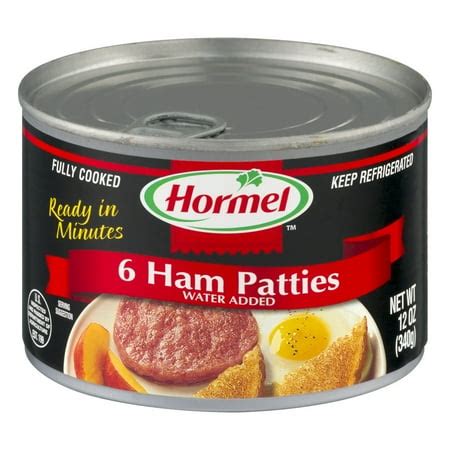 Hormel Ham Patties Water Added - 6 CT - Walmart.com