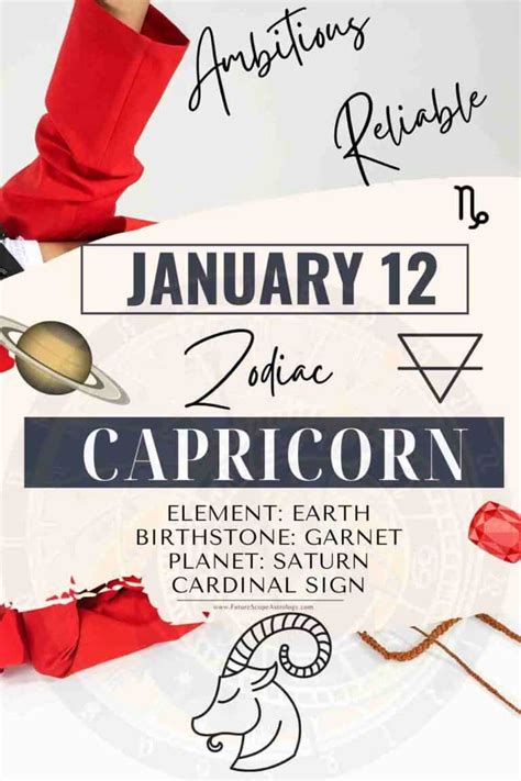 January 12 Zodiac Sign (Capricorn) Birthday Personality, Birthstone ...