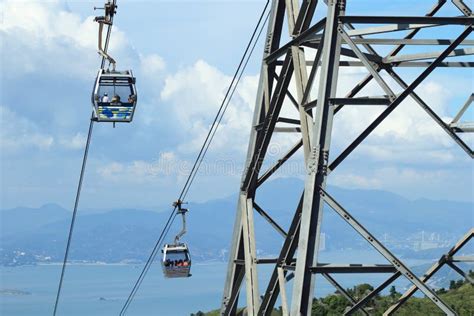 Cable Car on Lantau Island Hong Kong Editorial Stock Photo - Image of ...