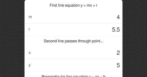 Perpendicular Line Calculator - Omni