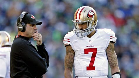 Jim Harbaugh: Colin Kaepernick still a 'great player'