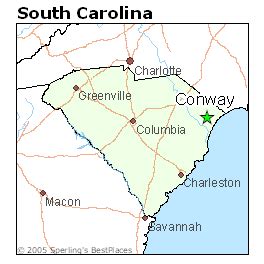 Conway South Carolina Map - Zip Code Map