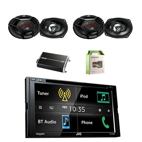 JVC Double DIN Bluetooth LCD Touchscreen MP3 Car Stereo Receiver with ...