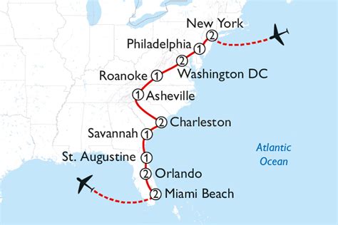 New York to Miami Road Trip • View Itinerary