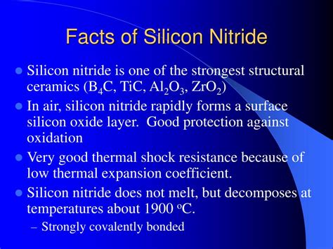 PPT - Silicon Nitride PowerPoint Presentation, free download - ID:517145