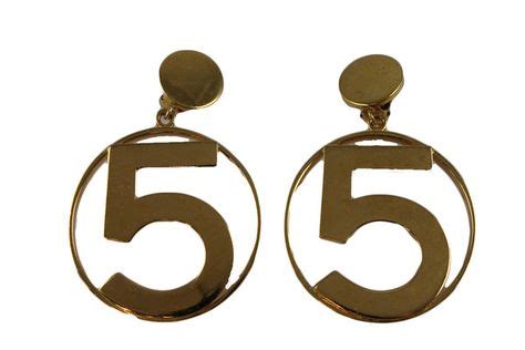 13 Best CHANEL NO.5 EARRINGS images | Chanel no 5, Vintage chanel, Gold hoop earrings