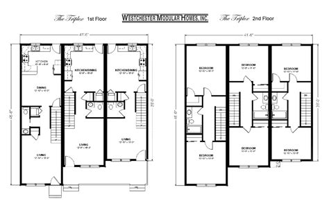 Modern Triplex Floor Plans | Joy Studio Design Gallery - Best Design