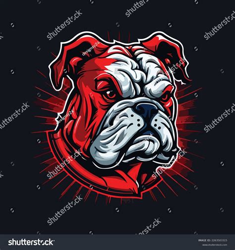 Angry Bulldog Mascot Vector Illustration Stock Vector (Royalty Free) 2263503315 | Shutterstock