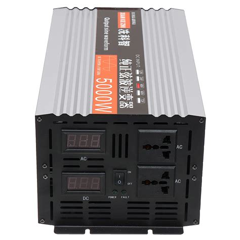 Pure Sine Wave Inverter Dual LED Display 5000W Power Inverter 12V/24/48/ DC To 220V AC – Alexnld.com