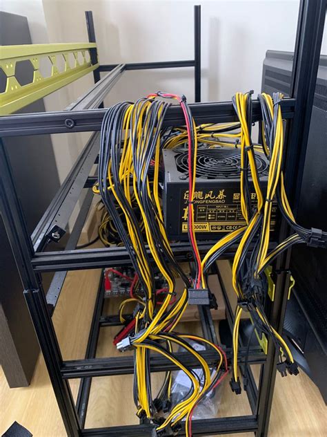 Full mining rig frame, Computers & Tech, Desktops on Carousell